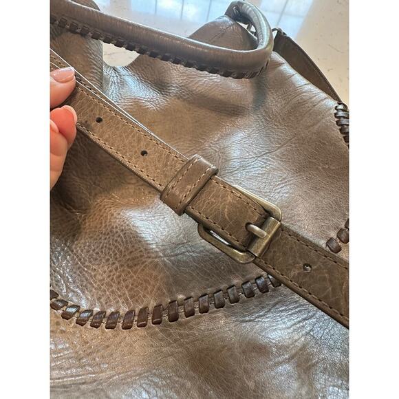 Frye Grey Leather Shoulder Crossbody Bag - Picture 4 of 11